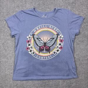 O’Neill y2k baby tee surf t-shirt blue size XL